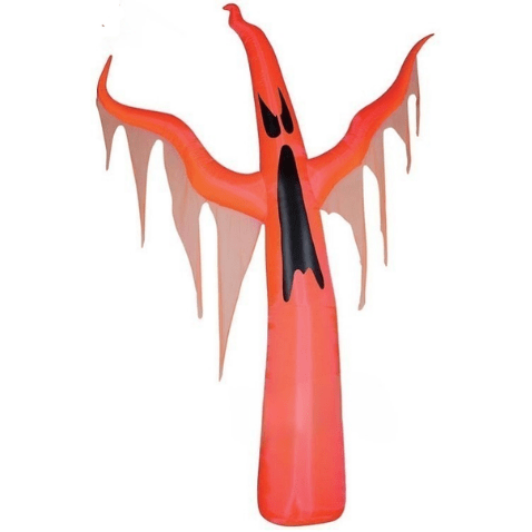 Gemmy Inflatables Halloween Inflatables 1' Giant NEON Orange Draped Ghost by Gemmy Inflatable