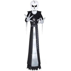 Gemmy Inflatables Halloween Inflatables 12' Airblown Inflatable Halloween Dapper Skull Ghoul by Gemmy Inflatable 225073 12' Airblown Inflatable Halloween Dapper Skull Ghoul Gemmy Inflatable