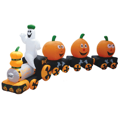 Gemmy Inflatables Halloween Inflatables 14  ½" Halloween Pumpkin Train by Gemmy Inflatable