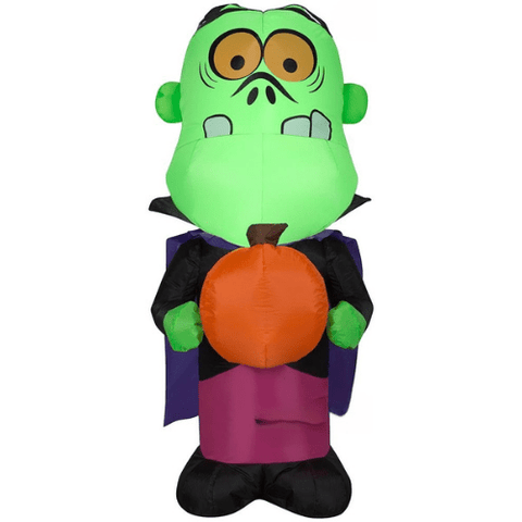 Gemmy Inflatables Halloween Inflatables 3 1/2' Frankenstein Monster Kid Holding A Pumpkin by Gemmy Inflatable 224582