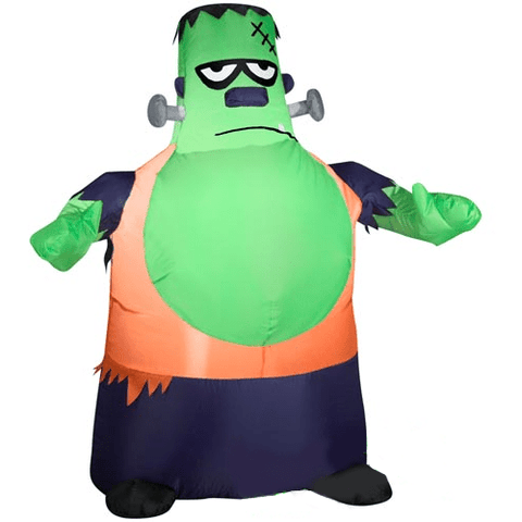 Gemmy Inflatables Halloween Inflatables 3 1/2' Frankenstein Monster w/ Big chin by Gemmy Inflatable 64093 3 1/2' Frankenstein Monster w/ Big chin by Gemmy Inflatable SKU# 64093