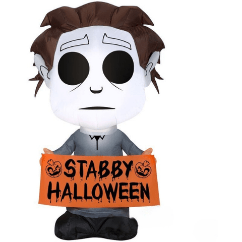 Gemmy Inflatables Halloween Inflatables 3 1/2' Halloween's Michael Myers w/ Banner by Gemmy Inflatable 225885