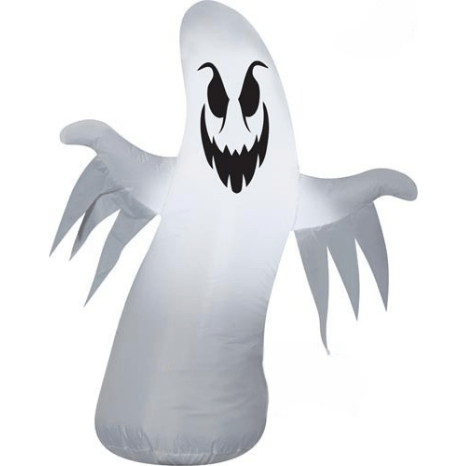 Gemmy Inflatables Halloween Inflatables 3 1/2' Halloween Skinny Curved Scary Ghost by Gemmy Inflatable 224338