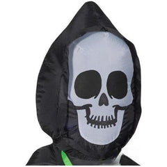 3 1/2' Halloween Skull Reaper w/ Pumpkin Necklace by Gemmy Inflatable