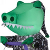 Image of Gemmy Inflatables Halloween Inflatables 3 1/2' Halloween Sleepy Alligator in Pj's w/ Treat Bag by Gemmy Inflatable 224446 - 3639401 3 1/2' Halloween Sleepy Alligator in Pj's Treat Bag Gemmy Inflatable