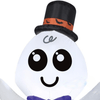 Image of Gemmy Inflatables Halloween Inflatables 3 1/2' Happy Ghost w/ Top Hat and Bow Tie by Gemmy Inflatable 226418 - 3639402