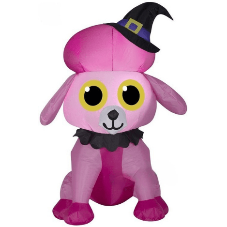 Gemmy Inflatables Halloween Inflatables 3' Halloween Poodle Wearing Witch Hat by Gemmy Inflatables 73662