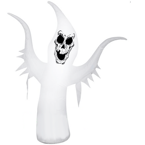 Gemmy Inflatables Halloween Inflatables 3  ½' Scary Ghost With Skeleton Face by Gemmy Inflatables 223268 3  ½' Scary Ghost With Skeleton Face by Gemmy Inflatables SKU# 223268