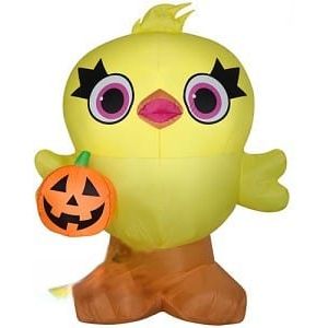 Gemmy Inflatables Halloween Inflatables 4 1/2' Toy Story 4 Ducky Holding Pumpkin by Gemmy Inflatables 781880239369 223093 4 1/2' Toy Story 4 Ducky Holding Pumpkin Gemmy Inflatables SKU# 223093