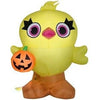 Image of Gemmy Inflatables Halloween Inflatables 4 1/2' Toy Story 4 Ducky Holding Pumpkin by Gemmy Inflatables 781880239369 223093 4 1/2' Toy Story 4 Ducky Holding Pumpkin Gemmy Inflatables SKU# 223093