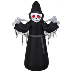 4' Gemmy Airblown Inflatable Halloween Scary Reaper  SKU: 57414
