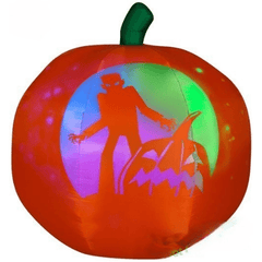 Gemmy Inflatables Halloween Inflatables 5' Panoramic COLOR Projection Pumpkin (RGB) Jack-O-Lantern by Gemmy Inflatables 781880213116 59209 5' Panoramic COLOR Projection Pumpkin Jack-O-Lantern Gemmy Inflatables