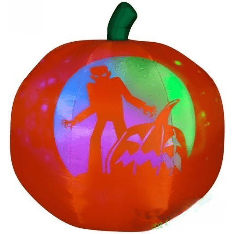 Gemmy Inflatables Halloween Inflatables 5' Panoramic COLOR Projection Pumpkin (RGB) Jack-O-Lantern by Gemmy Inflatables 781880213116 59209 5' Panoramic COLOR Projection Pumpkin Jack-O-Lantern Gemmy Inflatables
