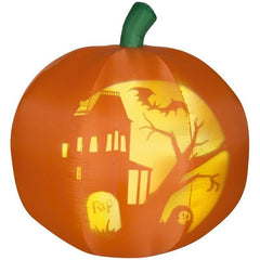 Gemmy Inflatables Halloween Inflatables 5' Panoramic Projection Pumpkin Jack-o-Lantern by Gemmy Inflatables 0081002996294 58882 5' Panoramic Projection Pumpkin Jack-o-Lantern by Gemmy Inflatables SKU# 58882