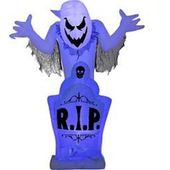Gemmy Inflatables Halloween Inflatables 5' Short Circuit Halloween Ghost on Tombstone by Gemmy Inflatable 223300
