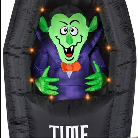 Gemmy Inflatables Halloween Inflatables 7' Halloween Animated Vampire Rising In Coffin by Gemmy Inflatable 225315 - 3639247
