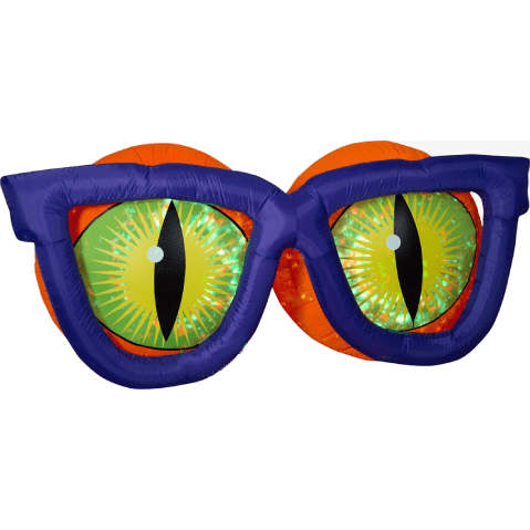 Gemmy Inflatables Halloween Inflatables 7' Projection Kaleidoscope Evil Eyes With Purple Glasses by Gemmy Inflatable 086786749135 74913 7' Projection Kaleidoscope Evil Eyes With Purple Glasses by Gemmy Inflatable SKU# 74913