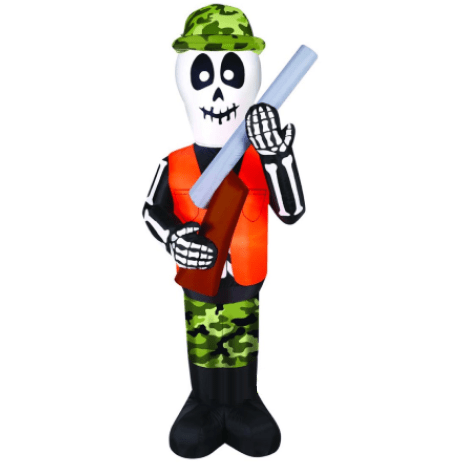 Gemmy Inflatables Halloween Inflatables 7' Skeleton Hunter by Gemmy Inflatable OC-82179 7' Skeleton Hunter by Gemmy Inflatable SKU# OC-82179
