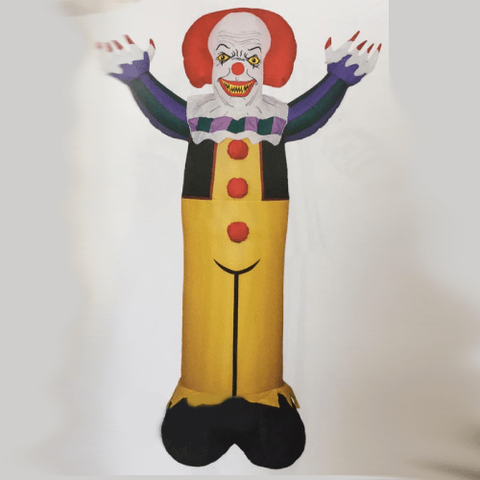 Gemmy Inflatables Halloween Inflatables 7' Stephen King's  "IT " Penny Wise Clown by Gemmy Inflatable M37708 - 35292 7' Stephen King's  "IT " Penny Wise Clown by Gemmy Inflatable SKU# M37708 - 35292