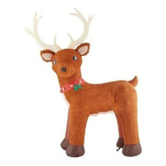 Gemmy Inflatables Inflatable Party Decorations 10 1/2' Fuzzy Standing Reindeer w/ Jingle Bells by Gemmy Inflatables 781880246763 118723