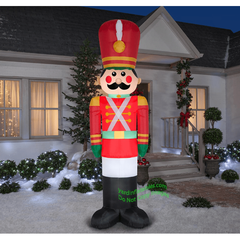10' Inflatable Christmas Giant Toy Soldier by Gemmy Inflatable