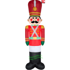 Gemmy Inflatables Inflatable Party Decorations 10' Inflatable Christmas Giant Toy Soldier by Gemmy Inflatable 117312 10' Inflatable Christmas Giant Toy Soldier SKU# 117312