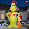 Image of Gemmy Inflatables Inflatable Party Decorations 11' Animated Micro LED Dr. Seuss’ Grinch w/ Max by Gemmy Inflatables 781880219033 289996