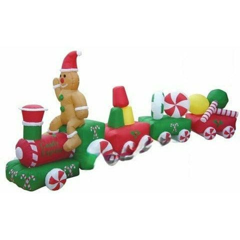 Gemmy Inflatables Inflatable Party Decorations 14 1/2' Christmas Candy Train by Gemmy Inflatables 781880241942 Y120