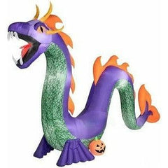 Gemmy Inflatables Inflatable Party Decorations 18' Halloween Colossal Serpent w/ Flaming Mouth by Gemmy Inflatables 781880268161 221175