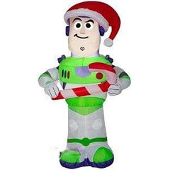 Gemmy Inflatables Inflatable Party Decorations 3 1/2' Buzz Lightyear w/ Candy Cane by Gemmy Inflatables 781880241485 115939