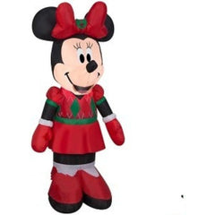 Gemmy Inflatables Inflatable Party Decorations 3 1/2' Christmas Disney Minnie Mouse In Winter Outfit by Gemmy Inflatables 781880246848 119318-3723732 3 1/2' Christmas Disney Minnie Mouse Winter Outfit Gemmy Inflatables