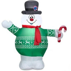Gemmy Inflatables Inflatable Party Decorations 3 1/2' Christmas Frosty The Snowman Wearing An Ugly Sweater by Gemmy Inflatables 781880246824 119174-3723735 3 1/2' Christmas Frosty Snowman Wearing Ugly Sweater Gemmy Inflatables