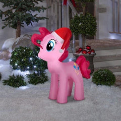 3 1/2' Christmas My Little Pony Pinkie Pie w/ Santa Hat by Gemmy Inflatables