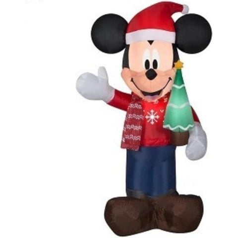 Gemmy Inflatables Inflatable Party Decorations 3 1/2' Disney's Mickey Mouse Holding Christmas Tree by Gemmy Inflatables 781880205814 117080 3 1/2' Disney's Mickey Mouse Holding Christmas Tree Gemmy Inflatables