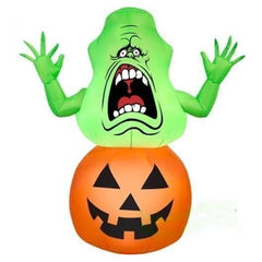 Gemmy Inflatables Inflatable Party Decorations 3 1/2' Ghostbusters Slimer On Pumpkin by Gemmy Inflatables 781880239666 71728