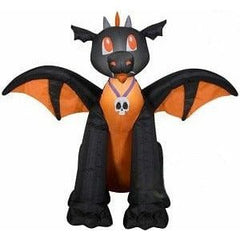 Gemmy Inflatables Inflatable Party Decorations 3 1/2' Halloween Baby Black & Orange Dragon by Gemmy Inflatables 781880274988 221975 3 1/2' Halloween Baby Black Orange Dragon Gemmy Inflatables