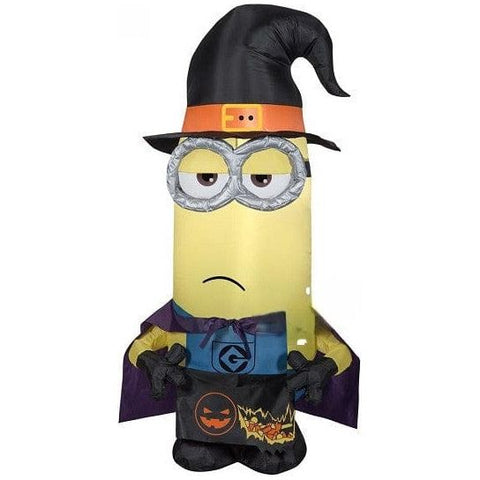 Gemmy Inflatables Inflatable Party Decorations 3 1/2' Halloween Minion Kevin Dressed As A Witch by Gemmy Inflatables 781880239390 225176