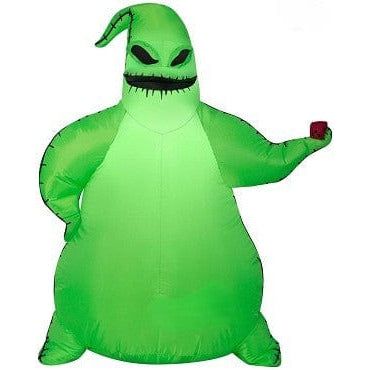 Gemmy Inflatables Inflatable Party Decorations 3 1/2' Halloween Nightmare Before Christmas Oogie Boogie Holding Dice by Gemmy Inflatables 4 1/2' Nightmare Before Christmas Oogie Boogie Dice Gemmy Inflatables