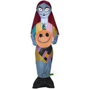 Gemmy Inflatables Inflatable Party Decorations 3 1/2' Halloween Nightmare Before Christmas Sally Holding Pumpkin by Gemmy Inflatables 781880239352 72883 3 1/2' Halloween Nightmare Christmas Sally Pumpkin Gemmy Inflatables