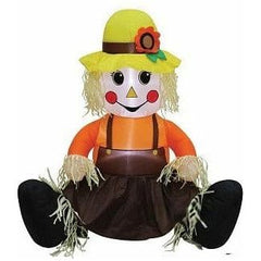 Gemmy Inflatables Inflatable Party Decorations 3 1/2' Harvest Scarecrow Girl Thanksgiving by Gemmy Inflatables 781880275237 GTF00045-3