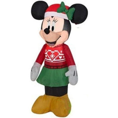 Gemmy Inflatables Inflatable Party Decorations 3 1/2' Minnie Mouse in Christmas Sweater by Gemmy Inflatables 781880204497 110647