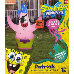 Gemmy Inflatables Inflatable Party Decorations 3 1/2' Nickelodeon Patrick Star in Pirate Costume by Gemmy Inflatable 781880241270 229895