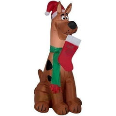 Gemmy Inflatables Inflatable Party Decorations 3 1/2' Scooby Doo Christmas Holding "Roh Roh Roh" Stocking by Gemmy Inflatables 781880204961 117722 3 1/2' Scooby Doo Christmas "Roh Roh Roh" Stocking Gemmy Inflatables