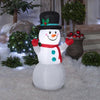 Image of Gemmy Inflatables Inflatable Party Decorations 3 1/2' Snowman w/ Top Hat, Red Scarf & Red Mittens by Gemmy Inflatable 781880205678 115302 3 1/2' Snowman Top Hat, Red Scarf & Mittens Gemmy Inflatable