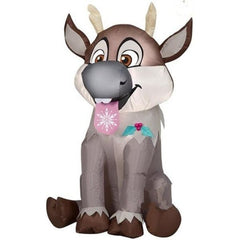 Gemmy Inflatables Inflatable Party Decorations 3.5' Disney's Frozen Baby Sven Reindeer by Gemmy Inflatables 781880247036 111133 3.5' Disney's Frozen Baby Sven Reindeer Gemmy Inflatables SKU# 111133