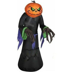 Gemmy Inflatables Inflatable Party Decorations 3.5' Halloween Pumpkin Head Grim Reaper by Gemmy Inflatables 781880281184 64115