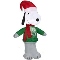 Gemmy Inflatables Inflatable Party Decorations 3.5' Snoopy w/ Ho Ho Ho Sweater by Gemmy Inflatables 781880206644 15375
