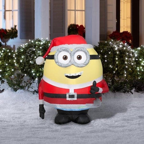 Gemmy Inflatables Inflatable Party Decorations 3' Christmas Despicable Me Minion Otto Dressed As Santa by Gemmy Inflatables 781880246862 110007-3723728 3' Christmas Despicable Me Minion Otto Dressed Santa Gemmy Inflatables