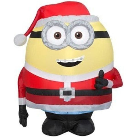 Gemmy Inflatables Inflatable Party Decorations 3' Christmas Despicable Me Minion Otto Dressed As Santa by Gemmy Inflatables 110007-3723728 3 1/2' Despicable Me Minion Stuart Christmas Elf Candy Cane Gemmy