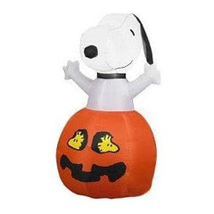 Gemmy Inflatables Inflatable Party Decorations 3' Snoopy In Pumpkin W/ Woodstock Eyes by Gemmy Inflatables 781880239697 64371